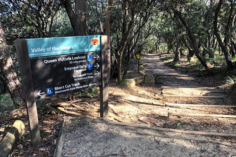 Starting point of the walk to Empress Falls