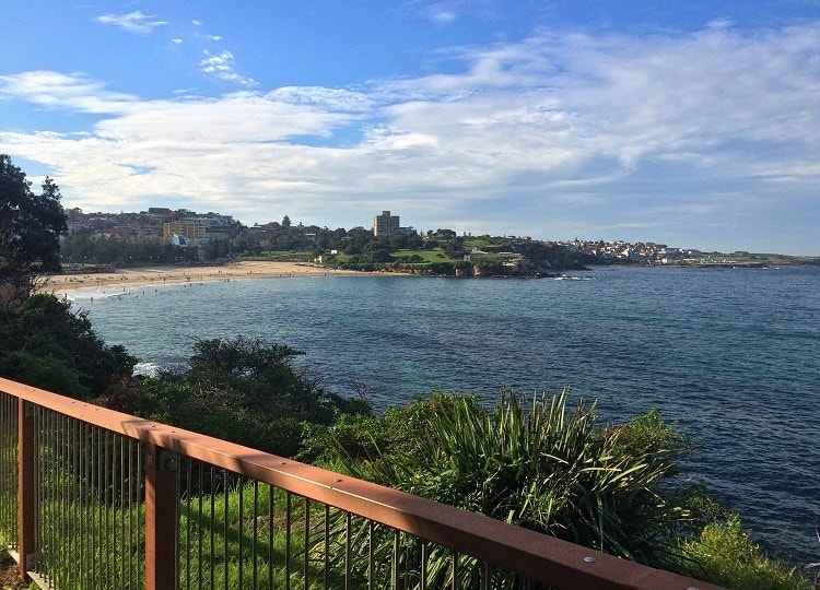 Views of Coogee Beach from Grant Reserve