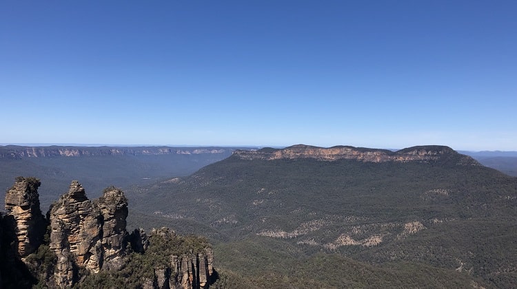 The Three Sisters as seen from Echo Point lookout