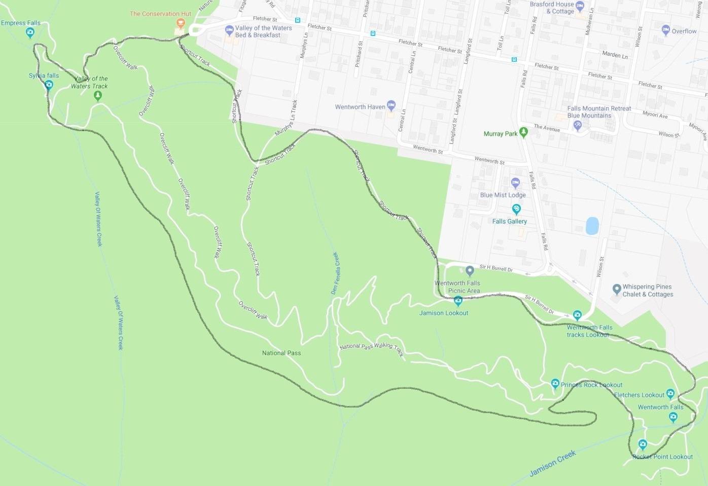 Map of Wentworth Pass