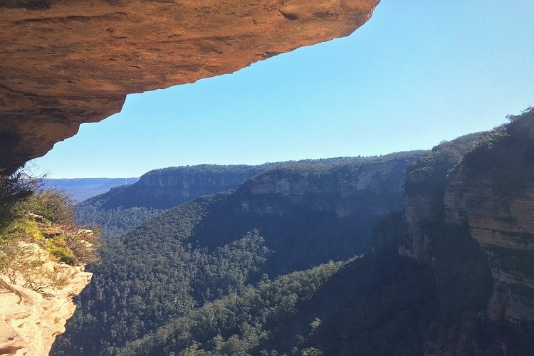 National Pass walking track in Wentworth Falls