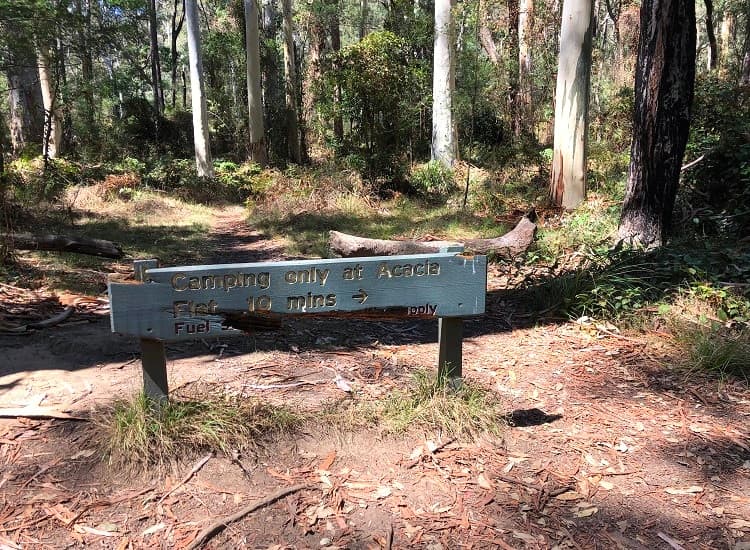 Acacia Flats signpost