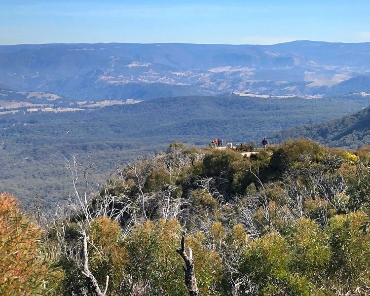 Megalong Valley views from Cahill's Lookout