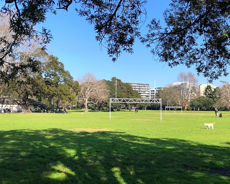 Rushcutters Bay Park in Darling Point