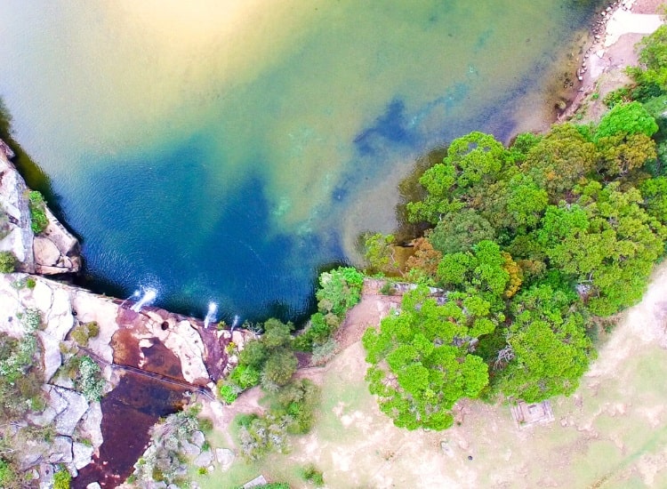 Wattamolla Falls from above