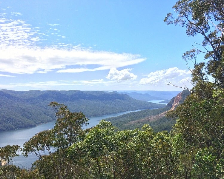 Views to the north from Lake Burragorang lookout