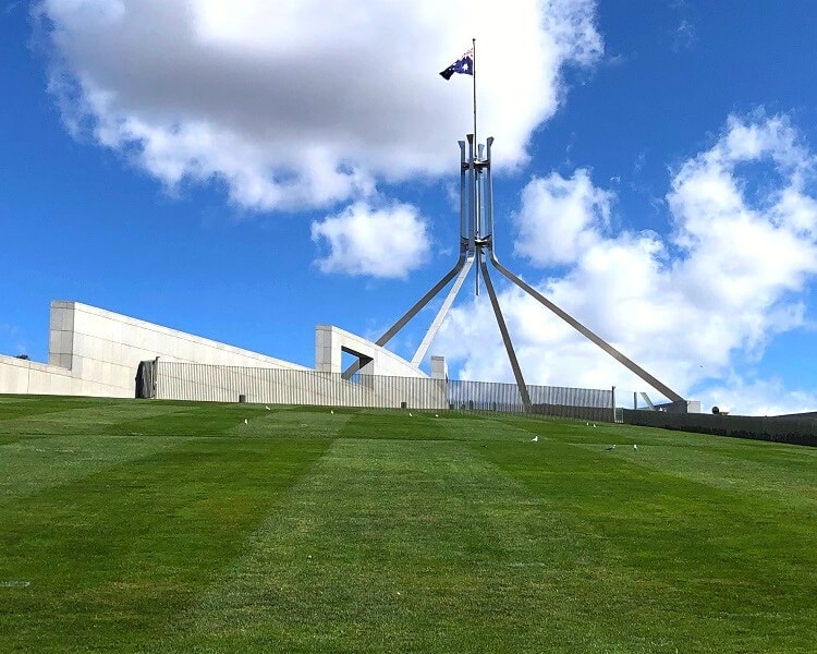 Parliament House in Canberra