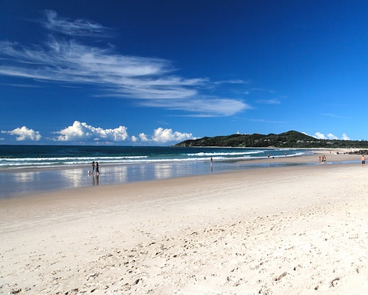 Belongil Beach in Byron Bay