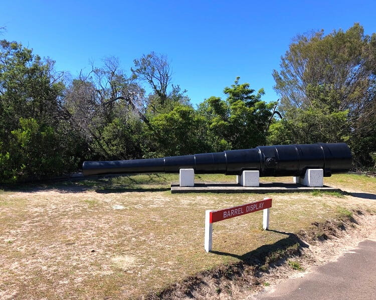 Barrel display at North Head Sanctuary