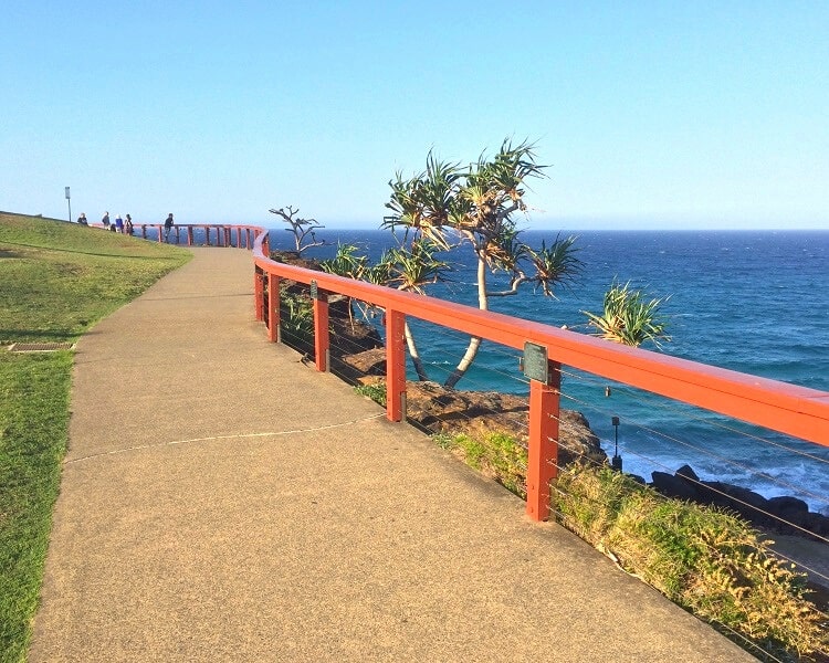 Coastal walking path in Point Danger