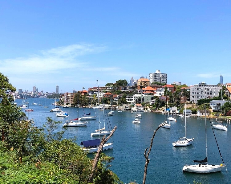 Shell Cove on the western side of Cremorne Point