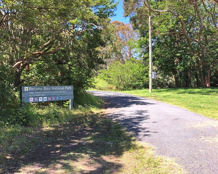 Access to Botany Bay National Park from Polo Street in Kurnell