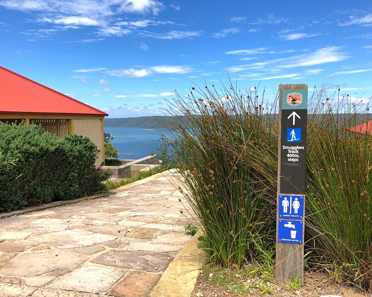Start of the Smugglers Track from the Barrenjoey Lighthouse