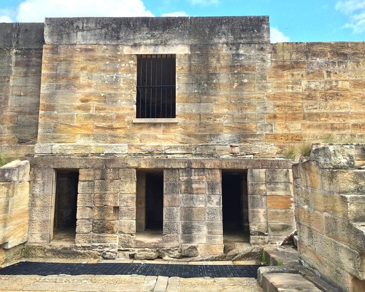 Old confinement cells on Cockatoo Island