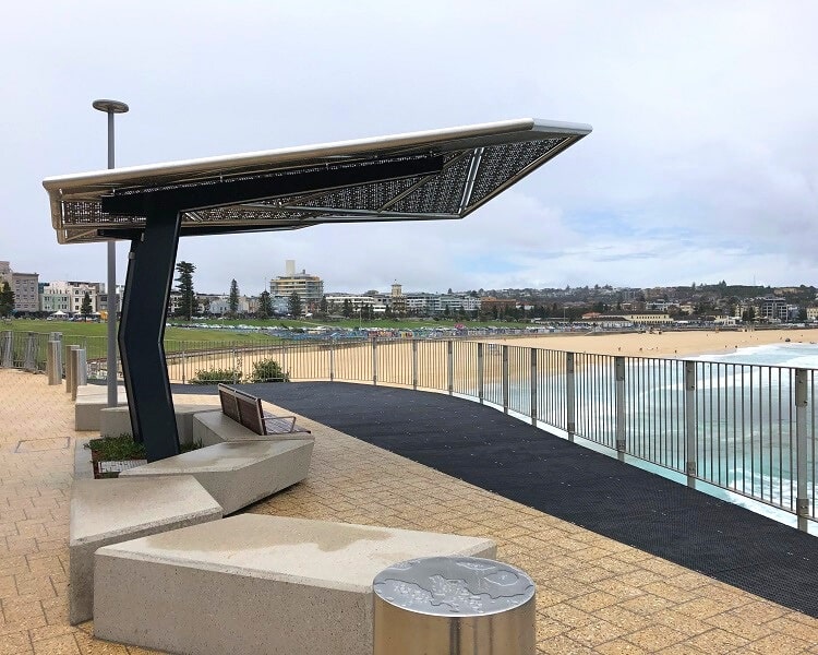 Bondi Beach lookout platform on Notts Avenue