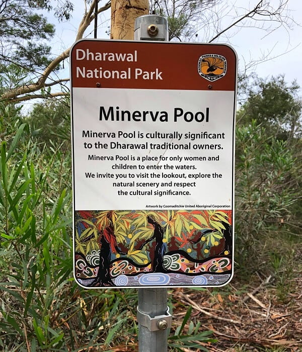 Minerva Pool is culturally significant to the Dharawal traditional owners