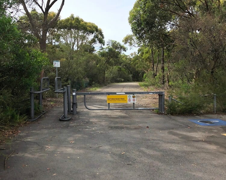 Car park at the Victoria Road Trail