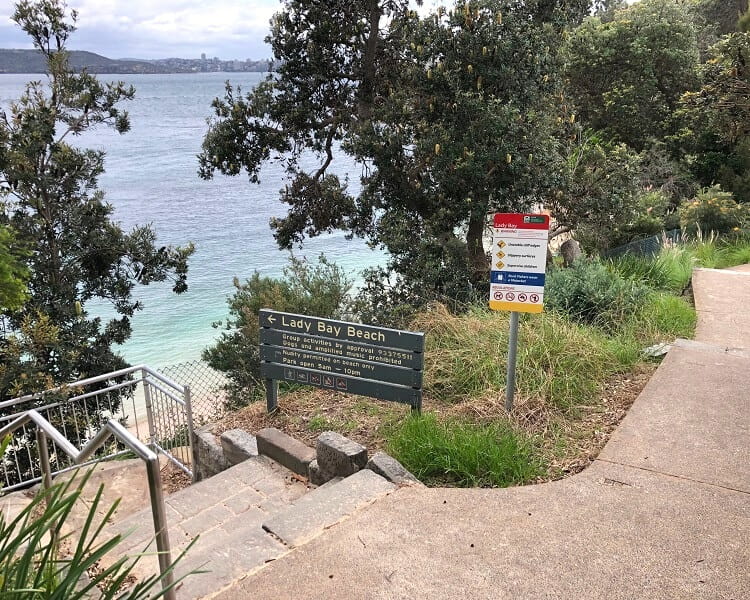 Access to Lady Bay Beach