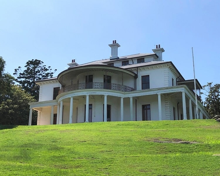 Front view of Strickland House