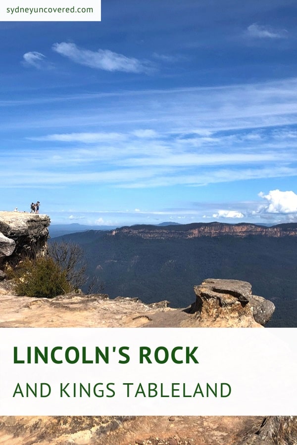 Kings Tableland and Lincoln's Rock lookout point