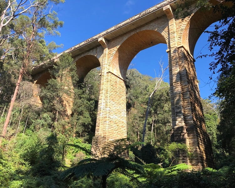 Bottom view of the Knapsack Bridge