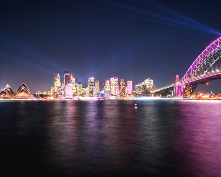 Sydney Harbour at night