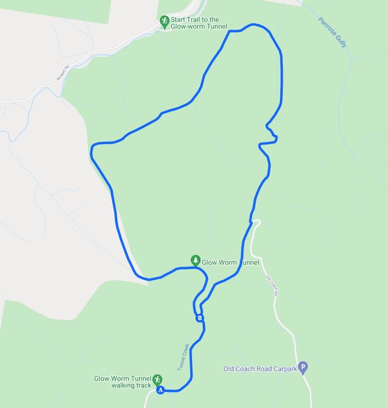 Map of the Wolgan Valley Circuit Walk