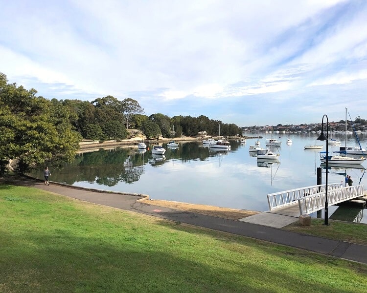 King George Park foreshore in Rozelle