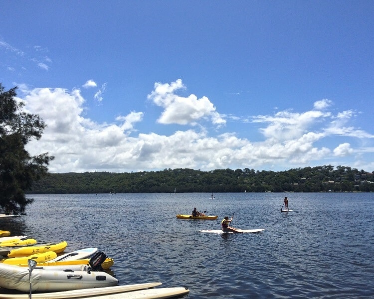 Water sports at Narrabeen Lakes