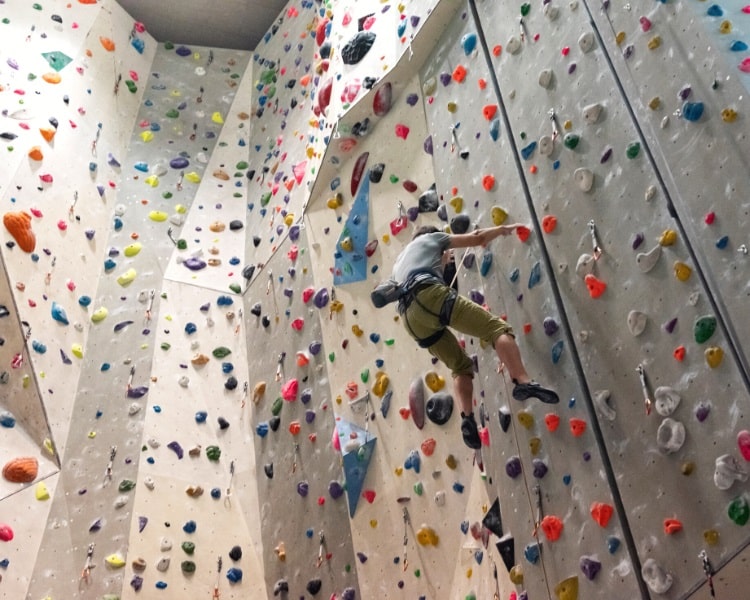 Indoor rock climbing