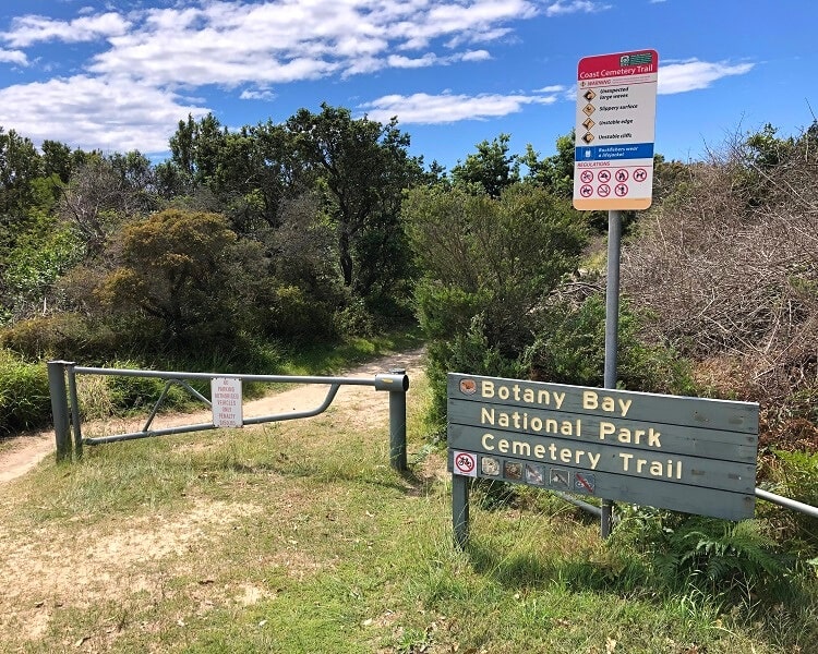 Signpost for the Cemetery Trail