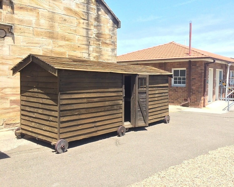 Shed on Goat Island for convicts to sleep in