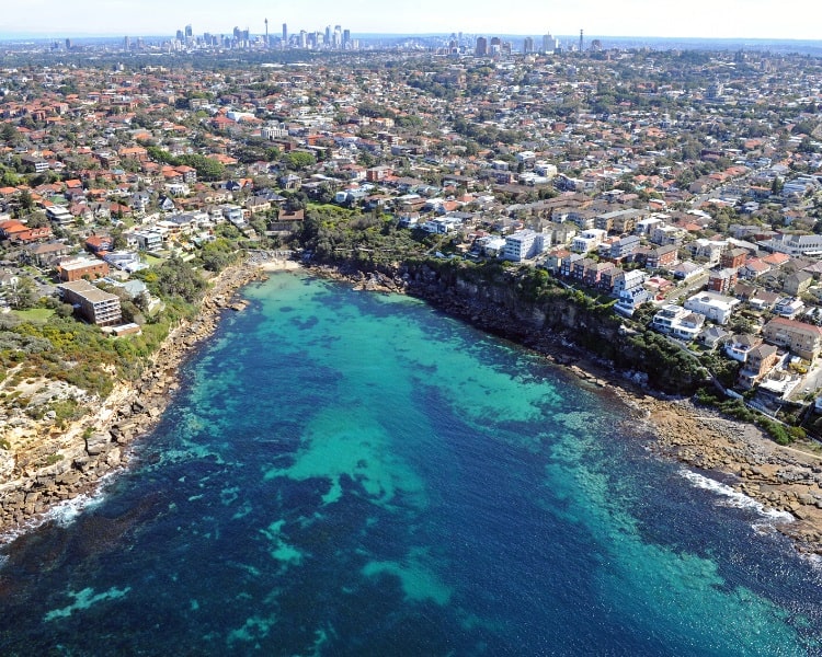 Aerial view of Gordons Bay