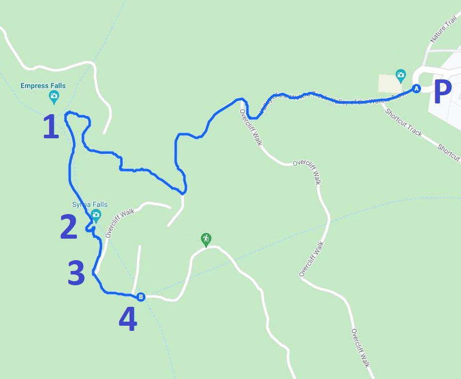 Map of the Valley of the Waters track