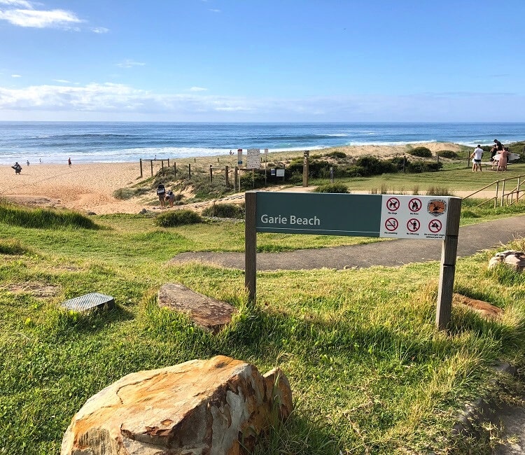 Garie Beach picnic area