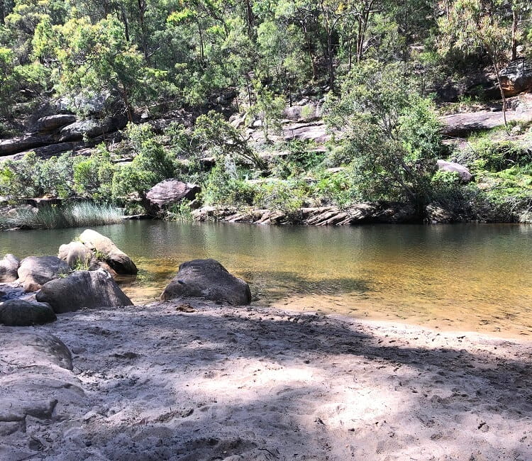 Beach area at Jellybean Pool