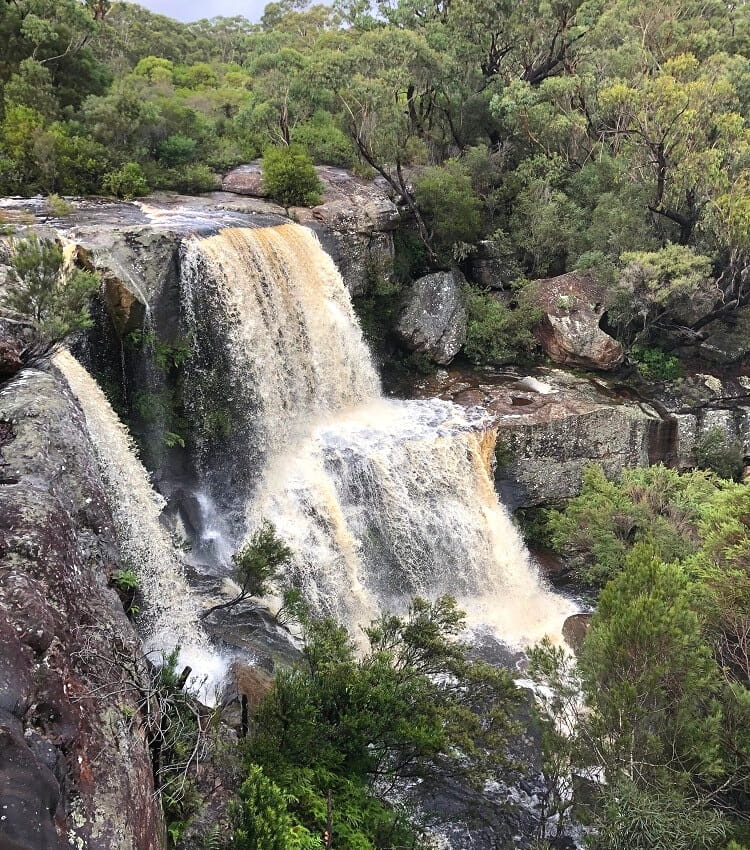 Maddens Falls after a period of rainfall