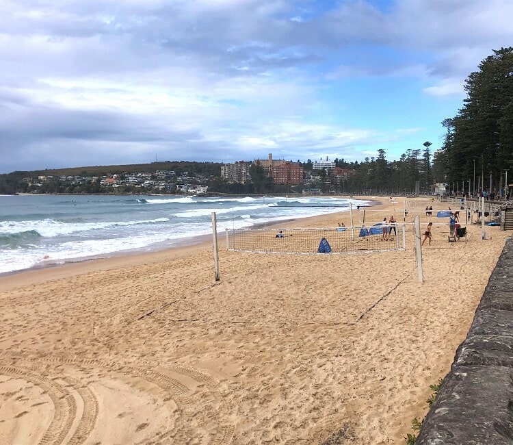 Beach volleyball in Manly