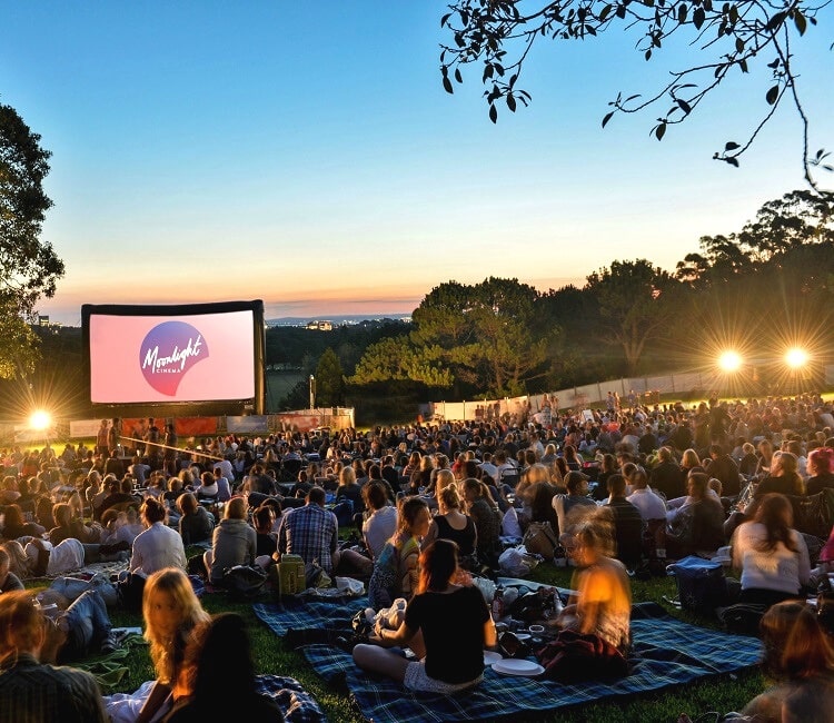 Moonlight outdoor cinema