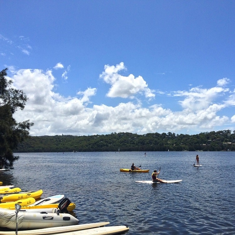 Water sports at Narrabeen Lakes