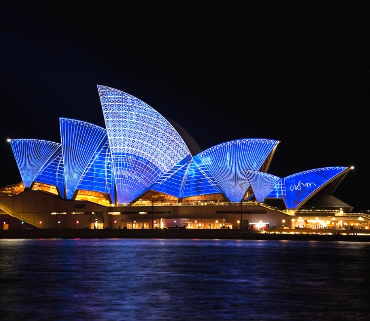 Opera House in the evening