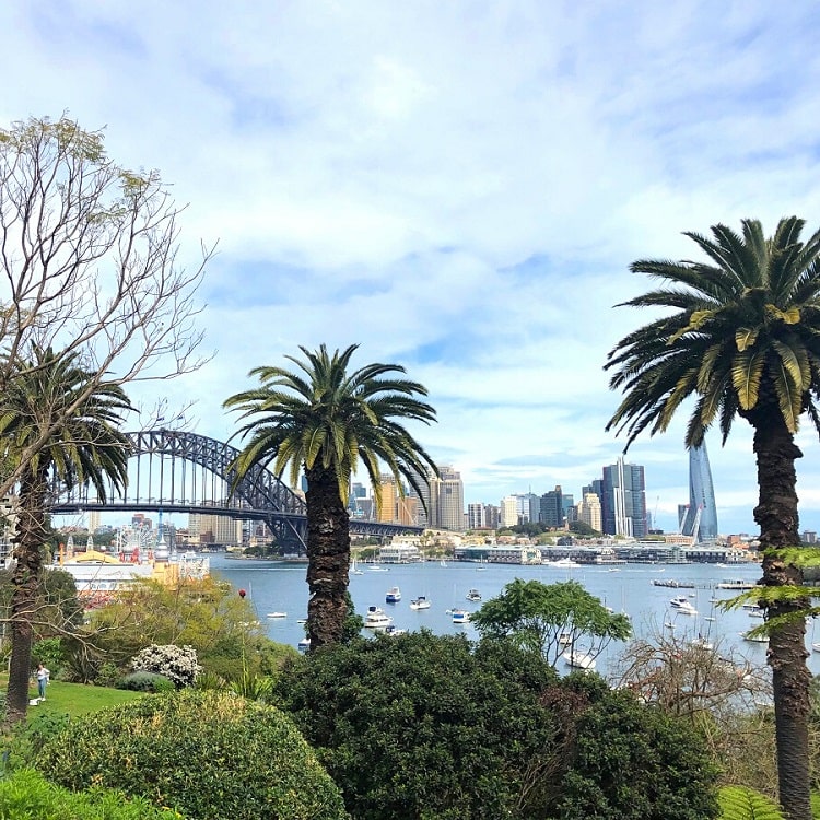 Wendy's Secret Garden overlooking Sydney Harbour