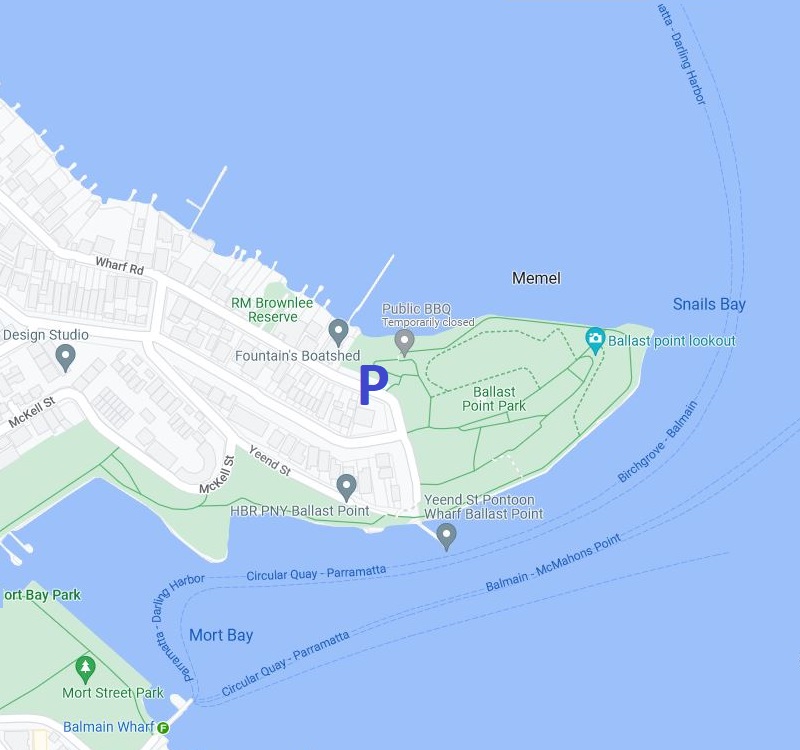 Map of Ballast Point Park