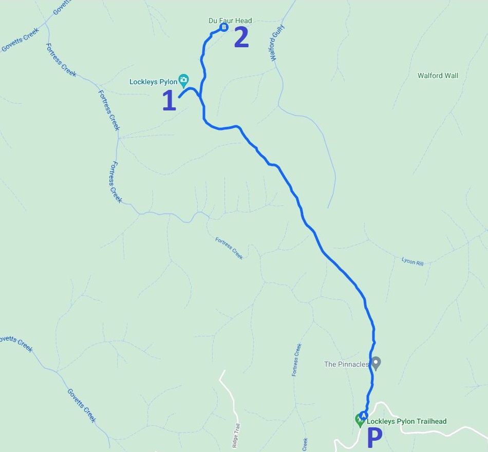 Map of the Lockleys Pylon walking track