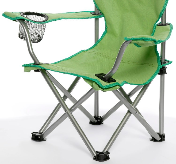 Quad fold camping chair