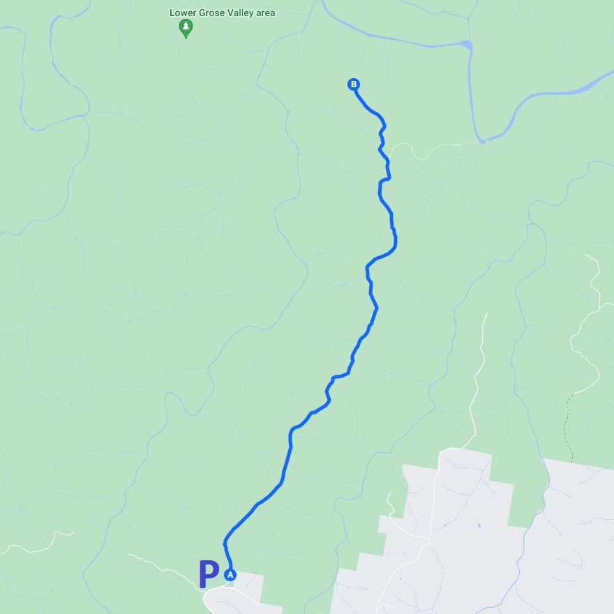 Map of the Faulconbridge Point Trail