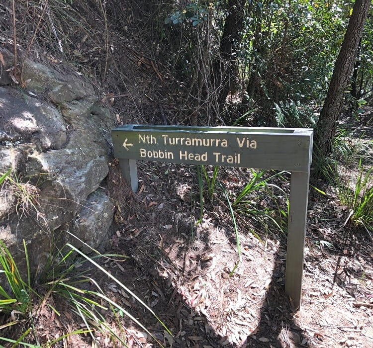 Bobbin Head Trail signpost