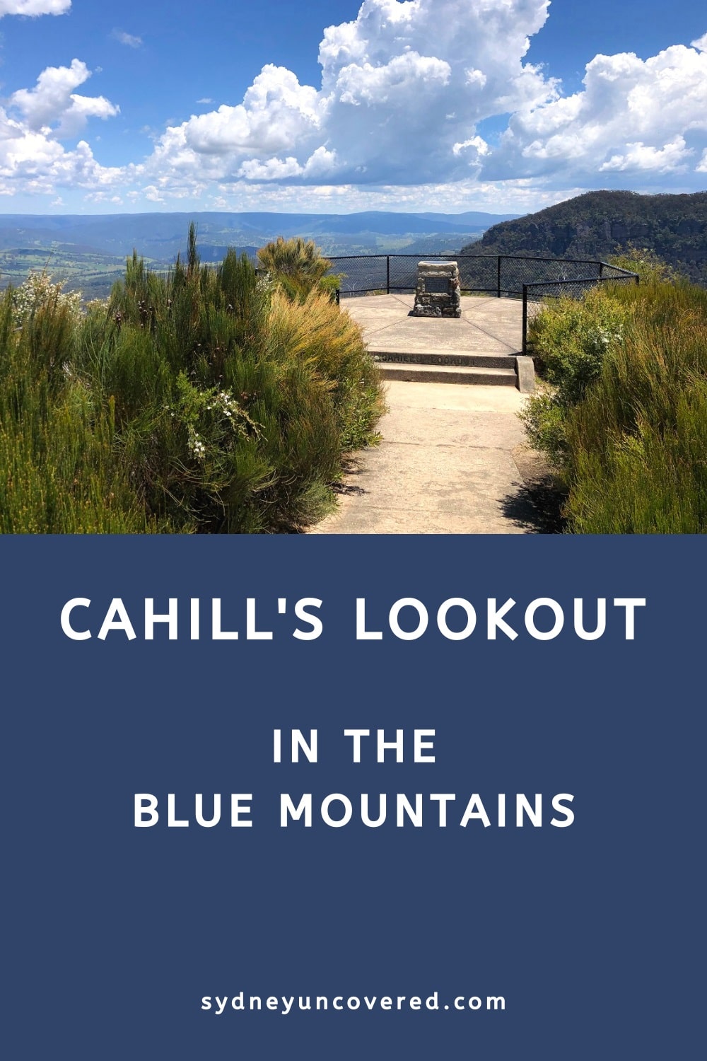 Cahill's Lookout in the Blue Mountains