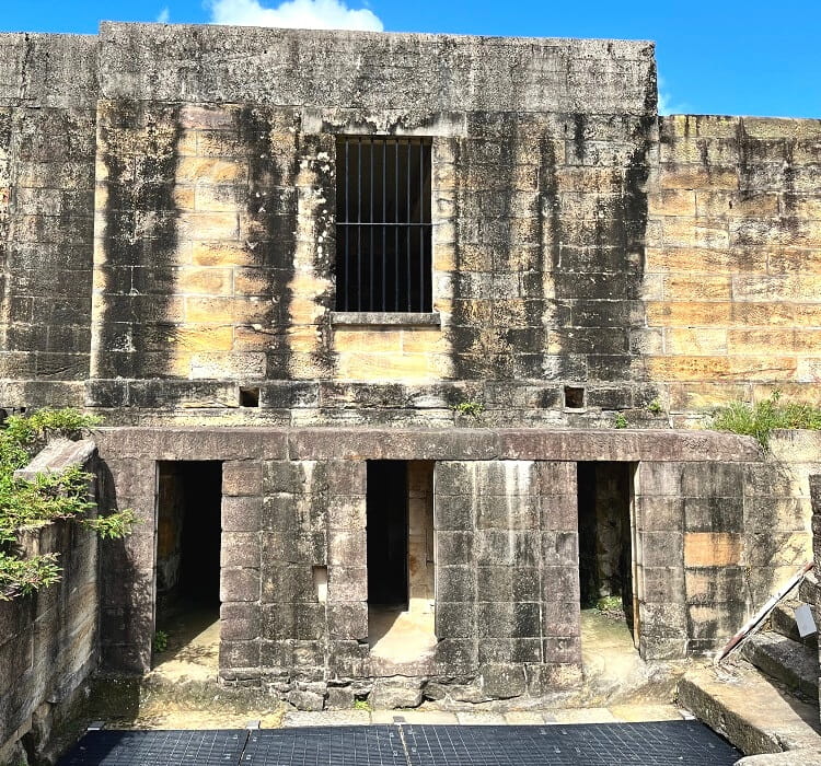 Confinement cells on Cockatoo Island