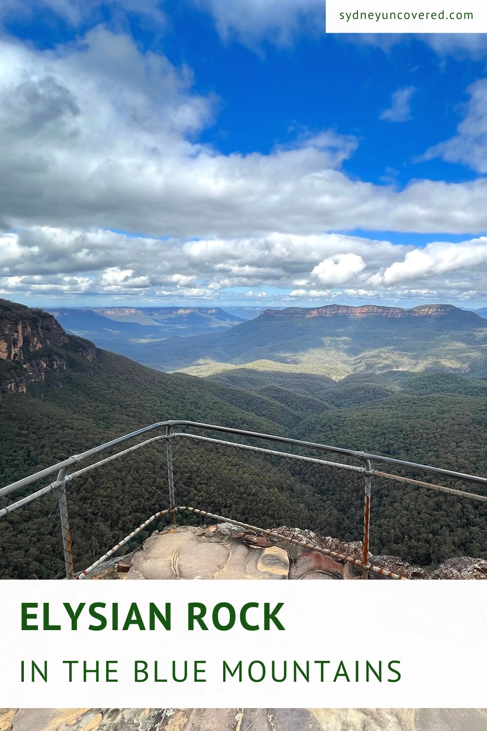 Elysian Rock Lookout and the Buttenshaw Bridge